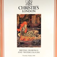 Christie’s ~ British Drawings and Watercolours ~ London ~ 18. 07. 1989