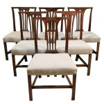 Set of six Georgian dining chairs