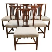 Set of six Georgian dining chairs