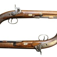 Pair of percussion dueling/target pistols