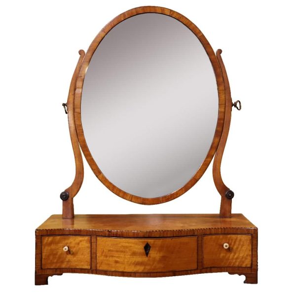 George III Box Base Toilet Mirror