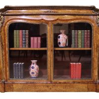 Exceptional Burr Walnut &amp; Kingwood Side Cabinet