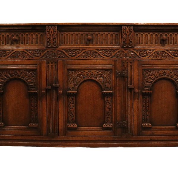 Ipswich Oak Dresser Base Mid 20thc