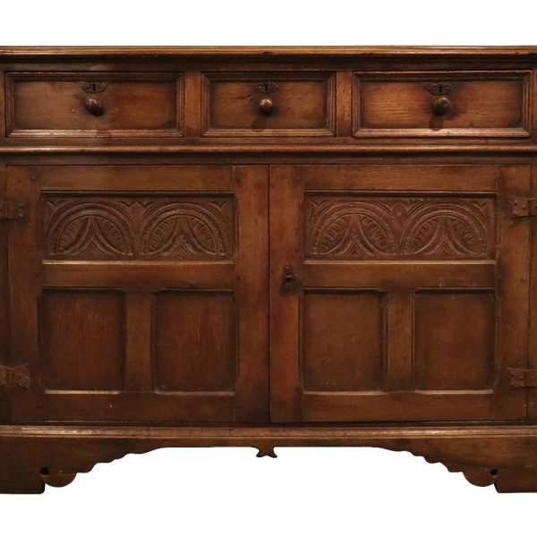 A Low Oak Dresser Base