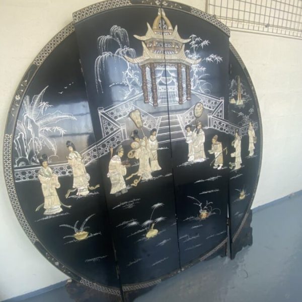 Large 20th century oriental screen