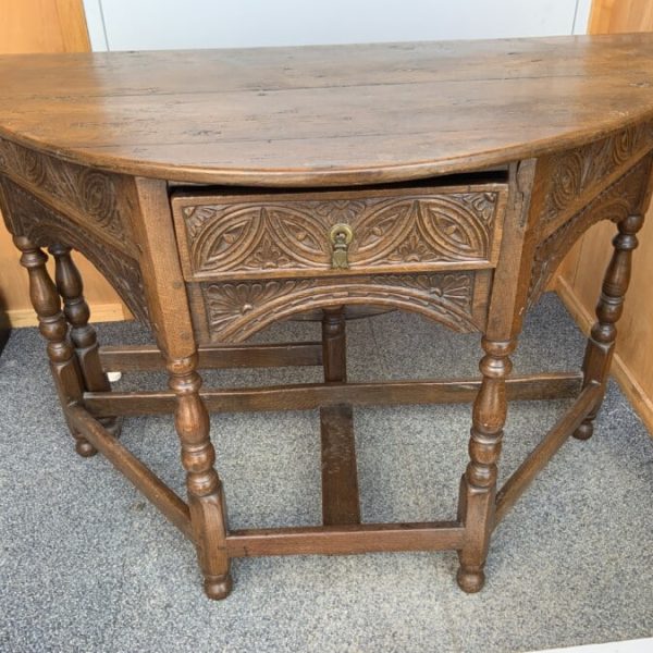 Credence table 1750’s oak peg jointed