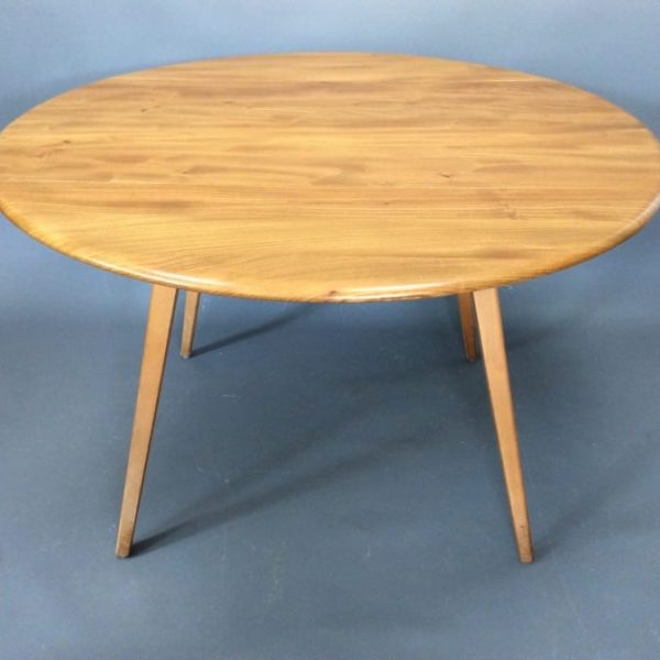 Mid Century Ercol Oval Drop Leaf Dining Table