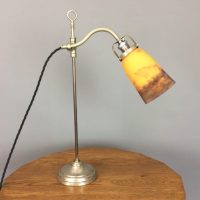 1920&#8217;s French Adjustable Table Lamp by Degue