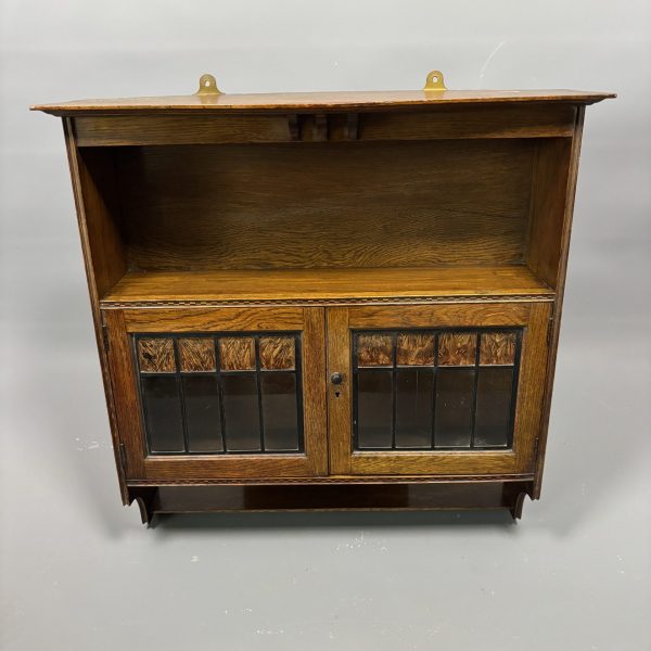 Arts &amp; Crafts Oak Wall Cabinet