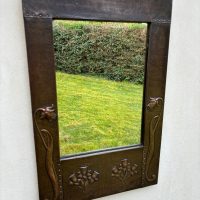 Arts &amp; Crafts Copper Mirror c1910