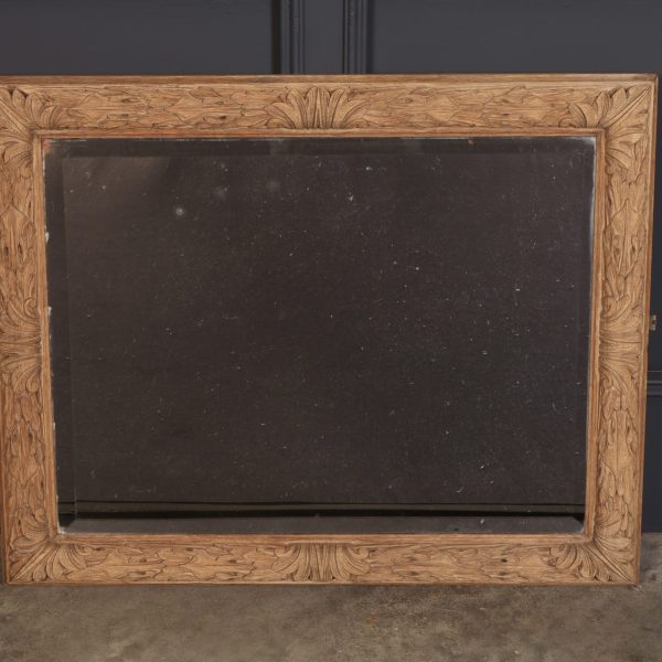 Carved Oak Mirror