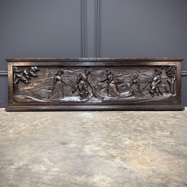 Decorative Carved Oak Panel