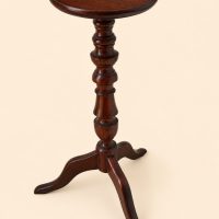 Vintage Monogany Torchiere 1M Tall