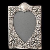 Vintage Silver Heart Photo Frame