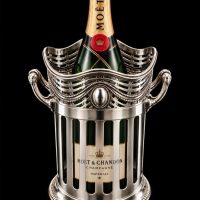 Antique Silver Plated Champagne Bottle Holder
