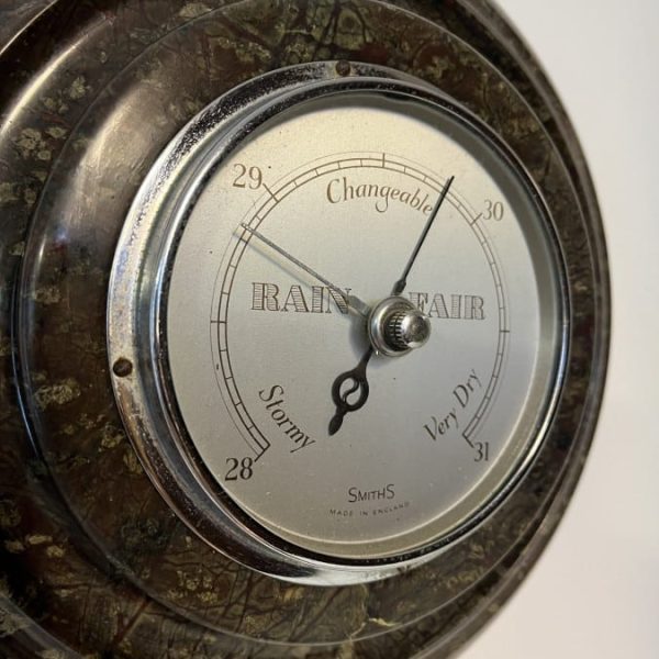 Cornish Serpentine Stone Barometer 1930s