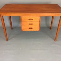 Danish Mid Century Teak Writing Desk by Arne Vodder