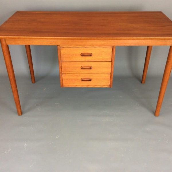 Danish Mid Century Teak Writing Desk by Arne Vodder