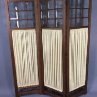 Arts &#038; Crafts Oak 3 Fold Screen / Room Divider