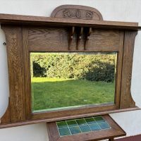 Arts &#038; Crafts Overmantle Mirror c1905