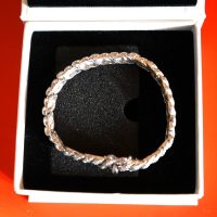 Vintage 925 Silver CZ Link Bracelet Boxed &#8211; FREE UK POSTAGE
