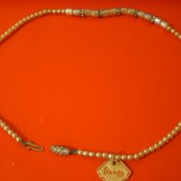 Vintage Rosita Petit Faux Pearl Necklace With Rondels