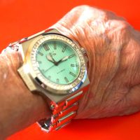 Rare Invicta 58mm Men’s Marquise Baguette Crystal Swiss Quartz Turquoise SS Watch – Free UK Postage