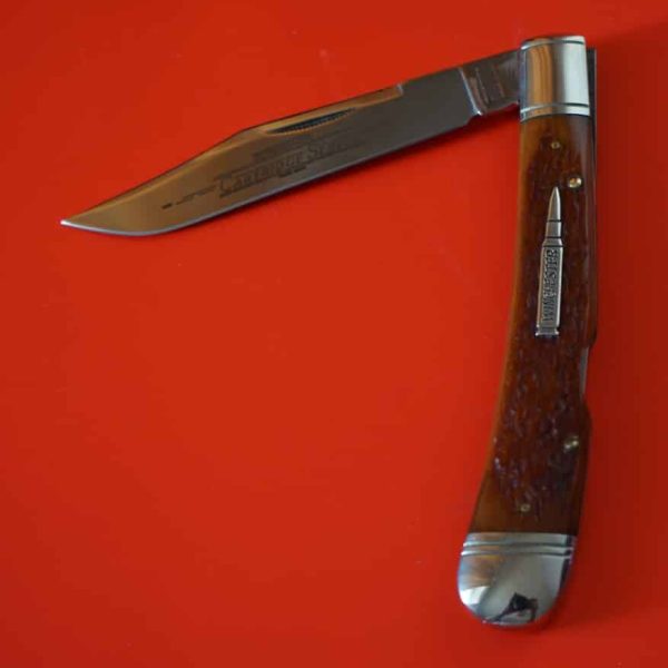 Large Winchester USA Folding Knife With Bone Handle &#8211; SORRY THIS KNIFE HAS BEEN SOLD