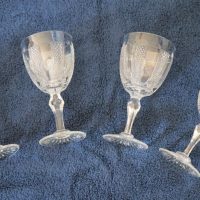 SALE &#8211; Vintage Set of 4 Large HIBERNIA Pattern Waterford Crystal Wine Glasses