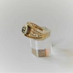 Vintage 9ct Ornate Gold Garnet and Diamond Ring &#8211; Boxed &#8211; FREE UK Postage