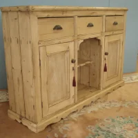 Tall 19th Century Pine Dog Kennel Dresser Base