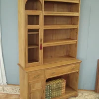 Blonde Mahogany Edwardian Bookcase