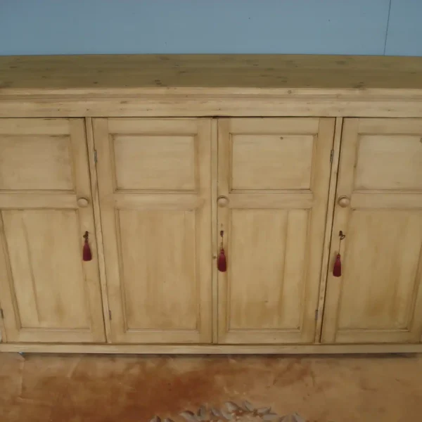 Four Door Pine Cupboard circa 1880