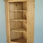 Oak Wall Hanging Corner Shelves