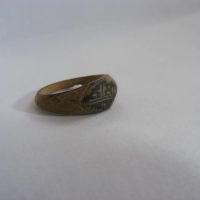 Beautiful ancient Islamic child&#8217;s bronze ring with Kufic benediction 1,000 years old