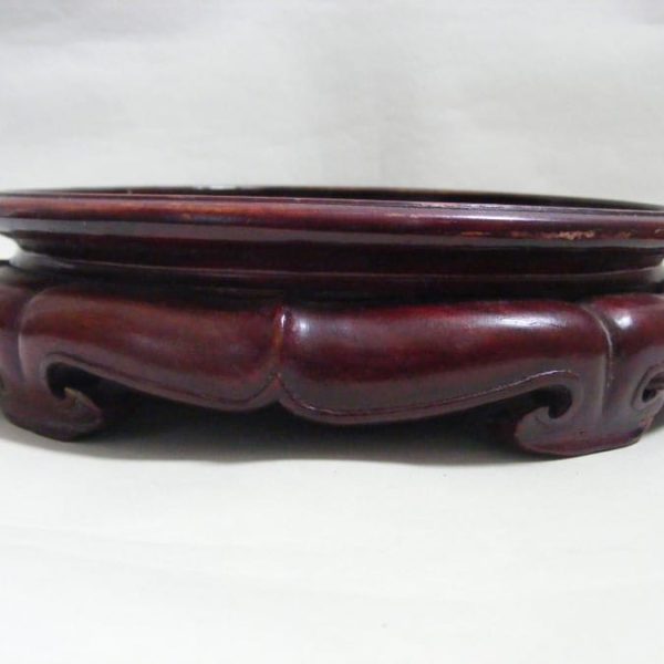 Chinese Qing Ming Dynasty Carved Wood Vase Stand