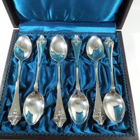 Silver Art Nouveau Teaspoons London 1907
