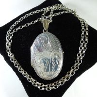Silver Locket and Chain