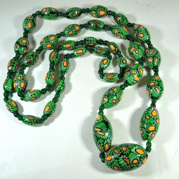 Antique Millefiori Bead Necklace