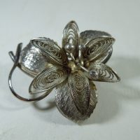 Vintage Filligree Flower Brooch Pin