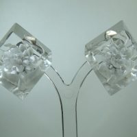 Vintage Lucite Clip-on Earrings