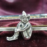 Silver Irish Pixie Brooch