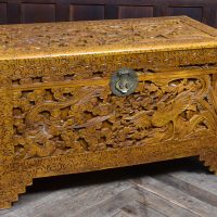 Oriental Camphor Wood Blanket / Storage Box SAI4012