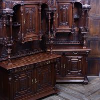 Pair Of Continental Walnut Cabinets SAI3665