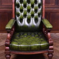 Victorian Mahogany Library Chair SAI4044