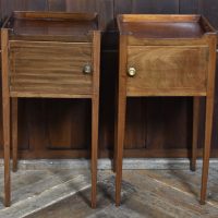 Pair of Georgian Mahogany Bedside / Pot Cupboards SAI4054