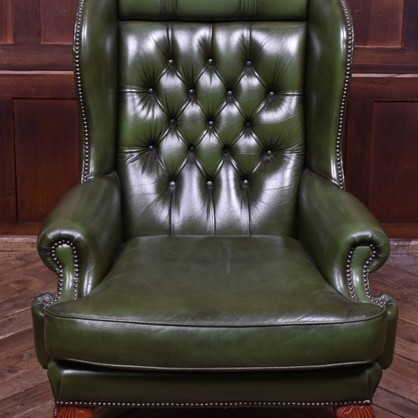 Green Chesterfield Arm-Chair