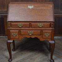 Edwardian Oak Bureau On Stand SAI3469