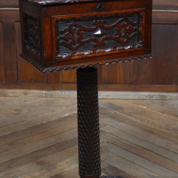 Victorian Oak Teapoy SAI3039