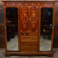 Edwardian Mahogany Wardrobe SAI3571